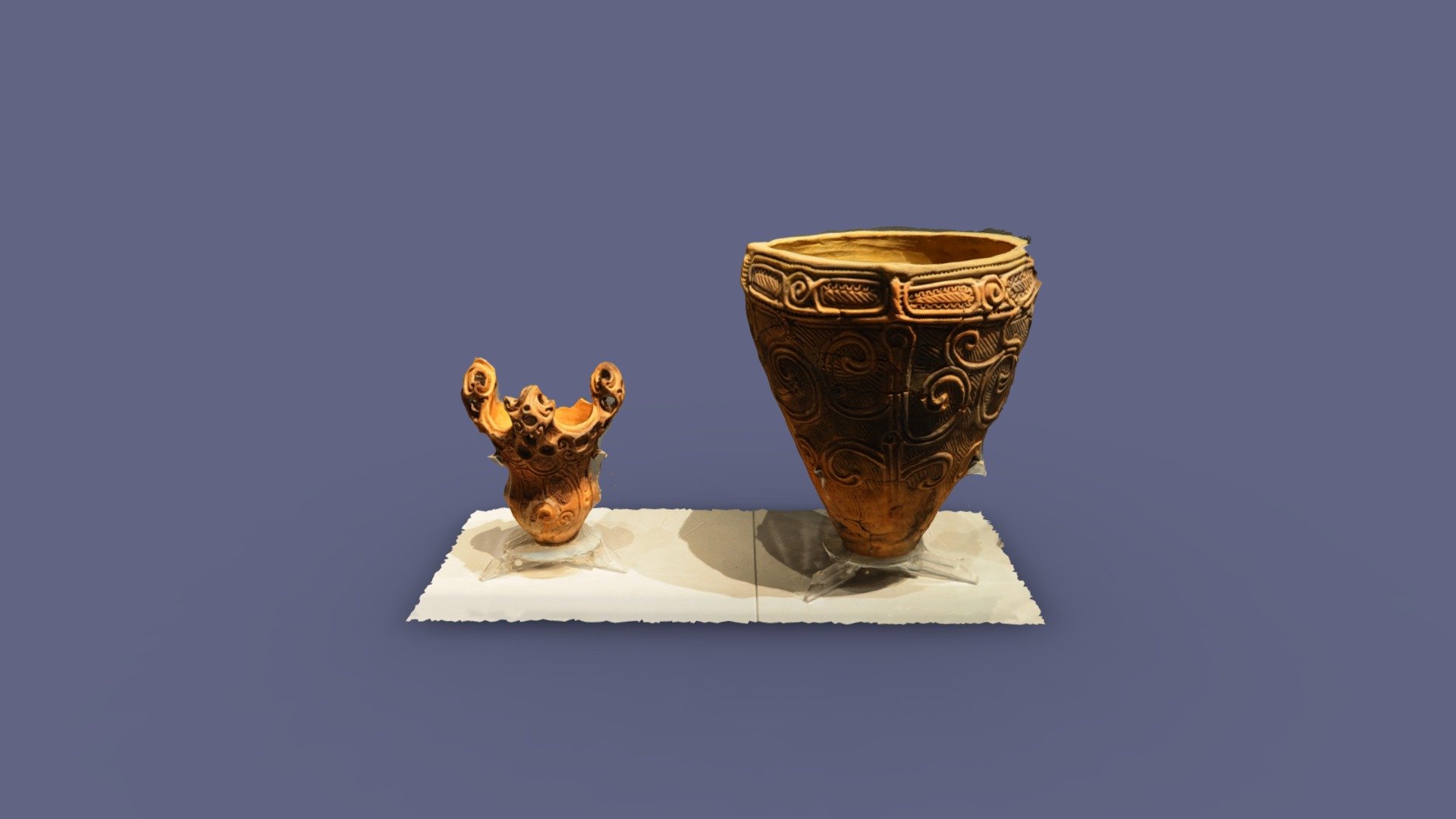 縄文中期深鉢形土器（塩尻市上木戸遺跡）外1点S7　観察記録3Dモデル