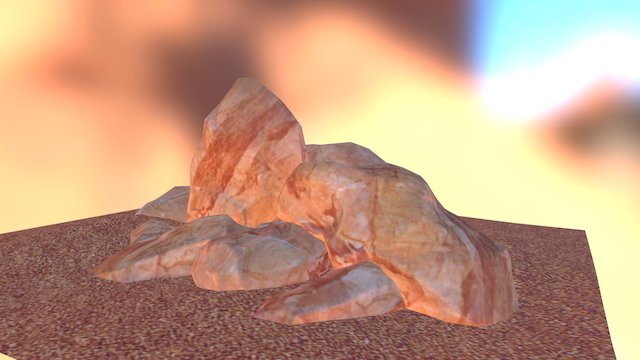 S Rock Combine 3D Model