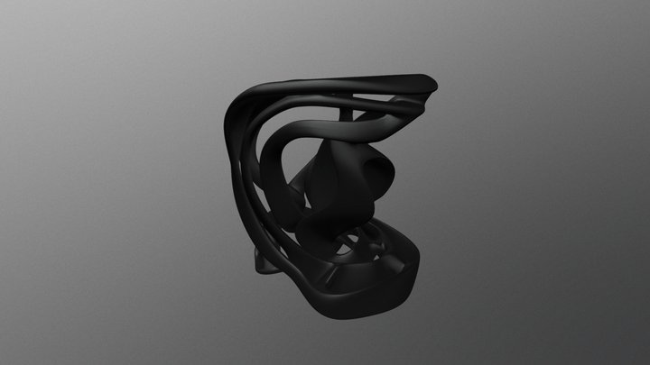 Helix Stool Design 3D Model