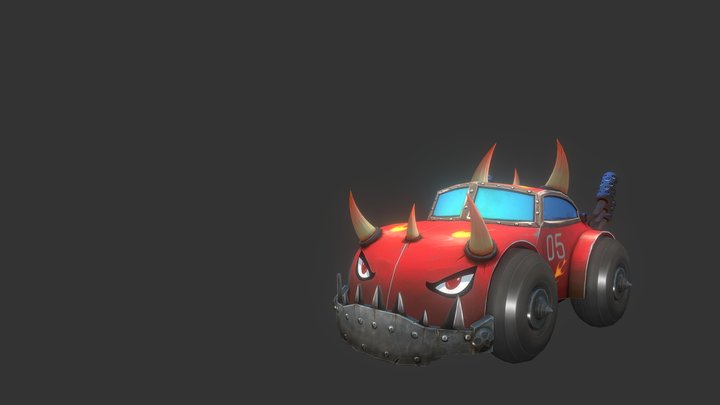 Monster car 3D Model