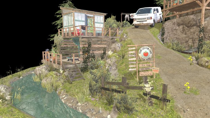DAE Diorama - ECO HOUSE 3D Model