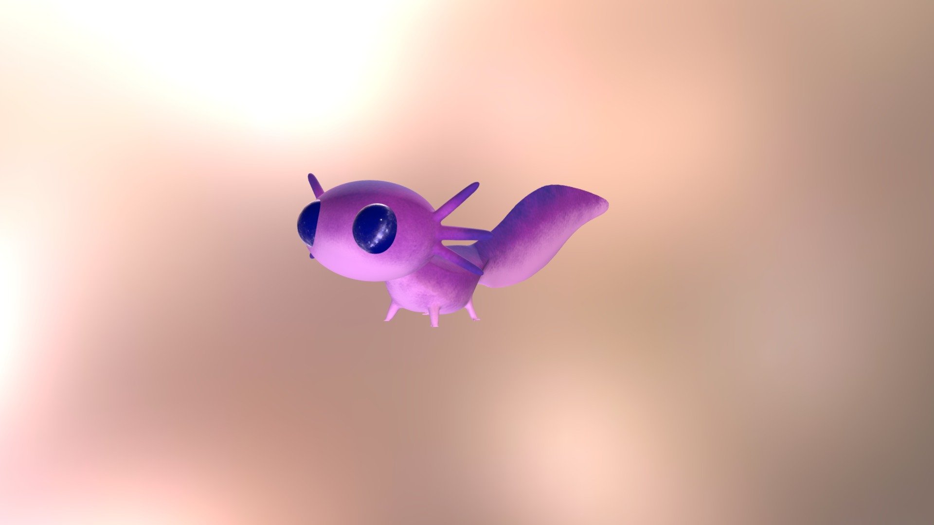 Xolo the Axolotl Download Free 3D model by Lasharillo (lasharo_ent