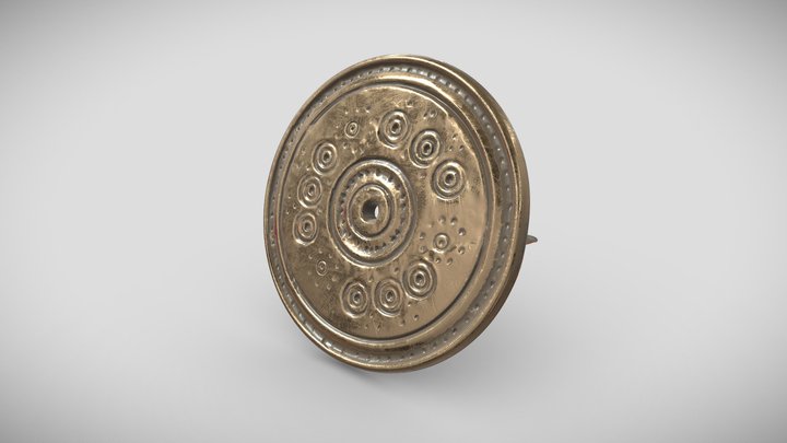 Scheibenfibel Rekonstruktion auf 3D Scan Basis 3D Model