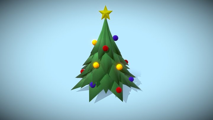 Christmas Tree. Low Poly