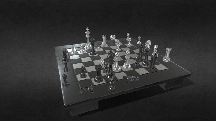 Chess board with all chess pieces 3D Stock Photo by ©djmilic 169681012