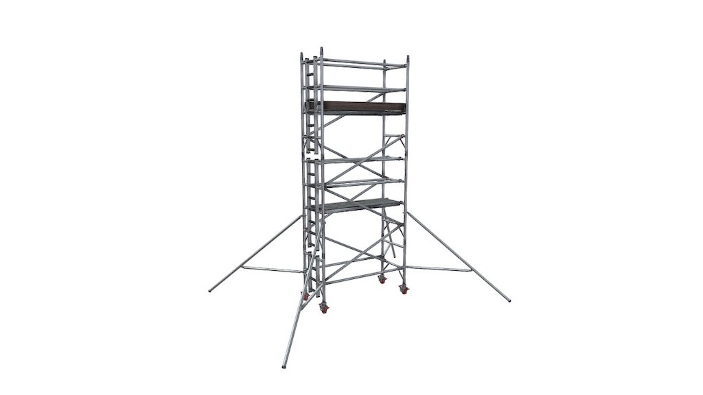 Single Width Two Metre Ladder Tower - 3d Model By Pasma-training 