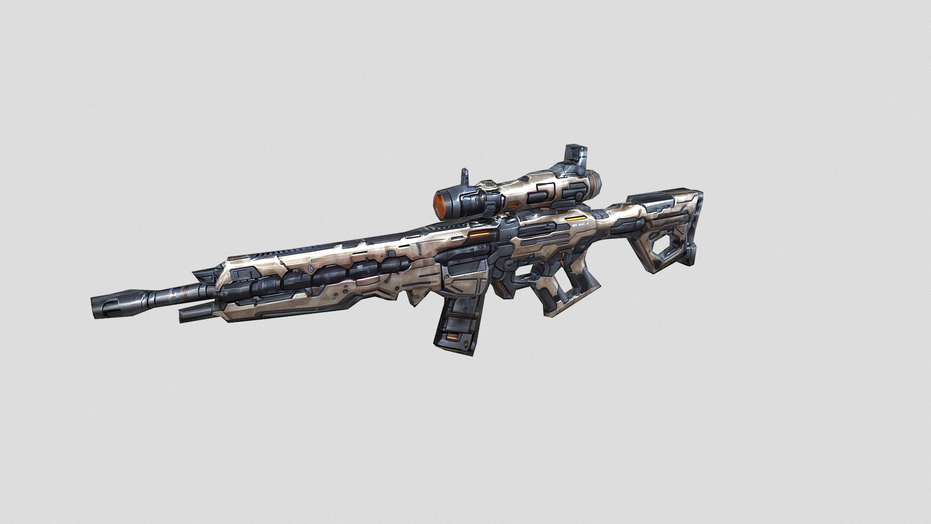 Assault rifle (retextured) - Download Free 3D model by Emm (@edemaistre ...