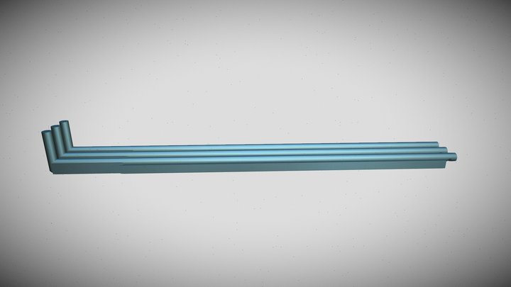 IKEA BARLAST lamp shade replacement supports 3D Model