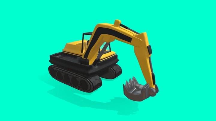 Excavator Simple 3D Model