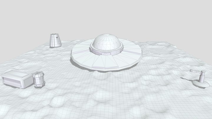3D Environment Clay 3D Model