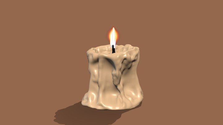 Candle 3D Model