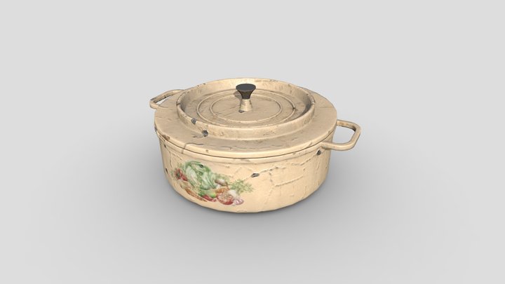 Game-Ready Cooking Pot – Free 3D Model STL