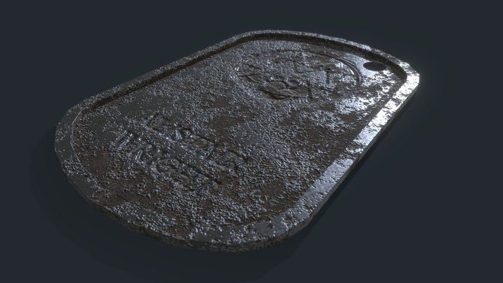 Metro Dogtag 3D Model