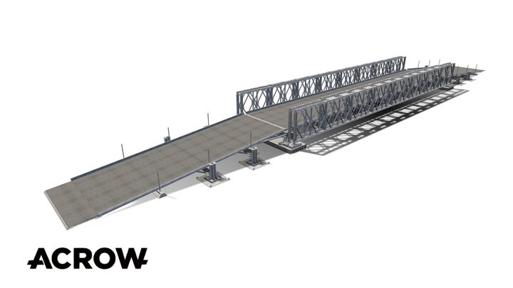Mabey Logistic Support Bridge 3D Model