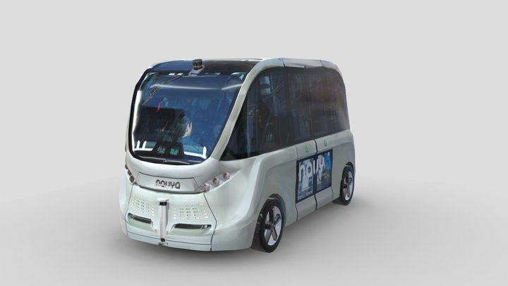 Navya Arma self-driving vehicle 3D Model