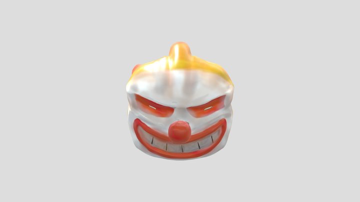 Twisted Metal Clown Head 3D Model