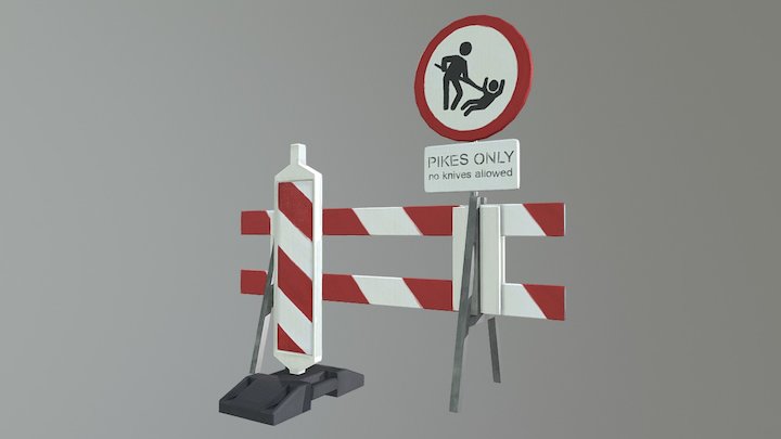 Construction area props 3D Model