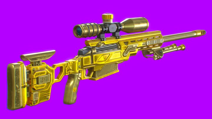 McMillan TAC-50 | Gold 3D Model