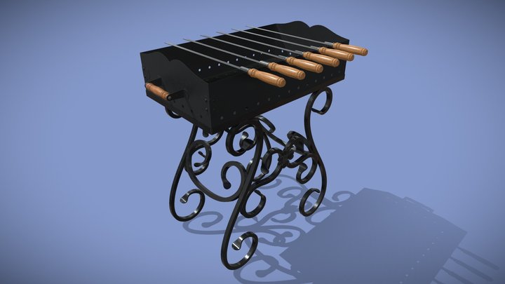 Barbecue grill 3D Model