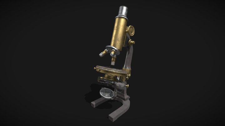 Antique  Microscope 3D Model