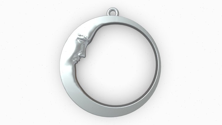 MOON PENDANT - 3D PRINTABLE