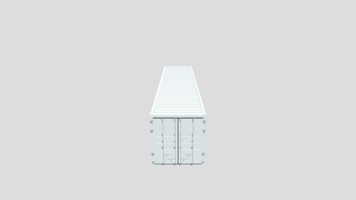 Voxel Dry Container 40 Foot 3D Model