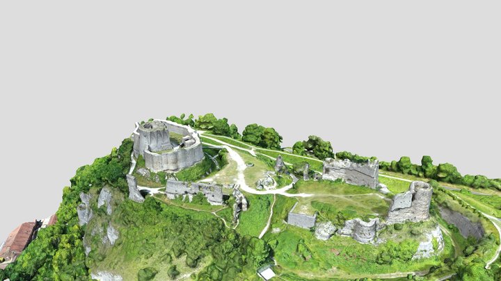 Château Gaillard - Les Andelys 3D Model