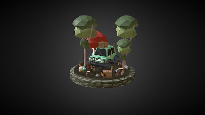 car aventure 3D Model