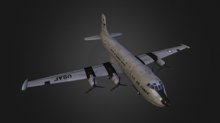 USAF_C124 GlobeMaster II 3D Model