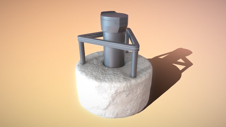 Groundwater Measuring Point 3 High-Poly 3D Model