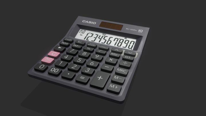 Casio Calculator – Realistic Game-Ready Prop 3D Model