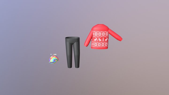 Hat, Pants, and a Sweater 3D Model