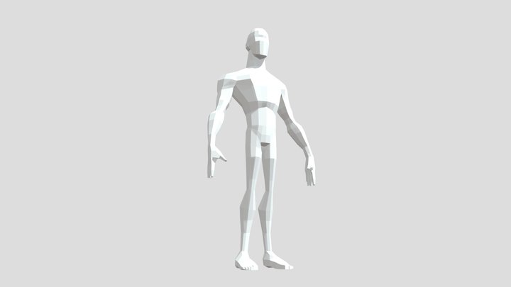 LOW POLY HERO MAN 3D Model