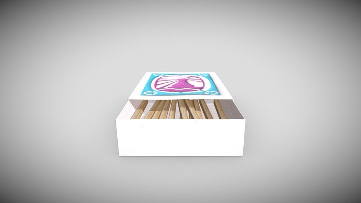 soviet box of matches-1-спички_c4d 3D Model