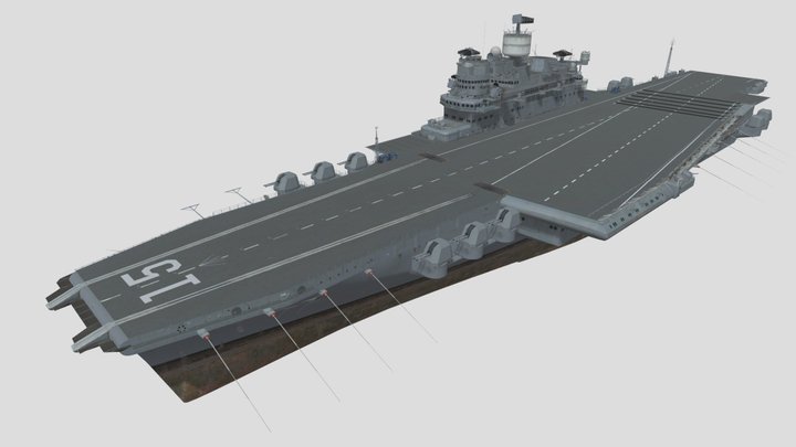 Chinese PLAN Project.891 Aircraft Carrier 3D Model