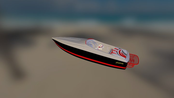 sport boat 3D Model