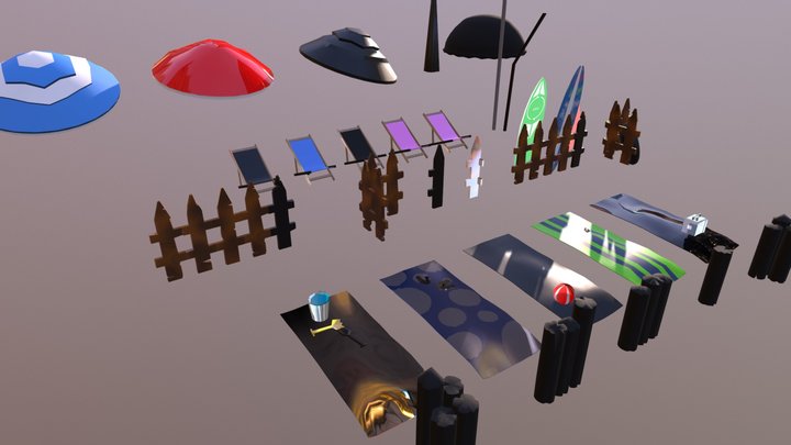 UrlaubJ_modularprops 3D Model