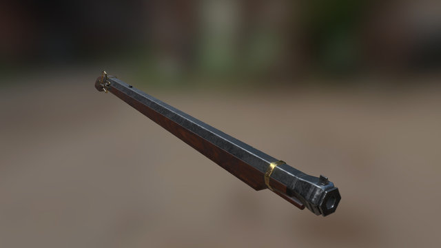 Tanegashima matchlock 3D Model