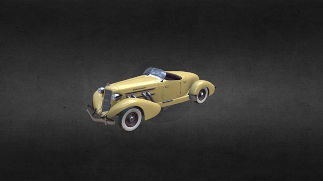 Auburn Speedster Supercharged 1935 3D Model