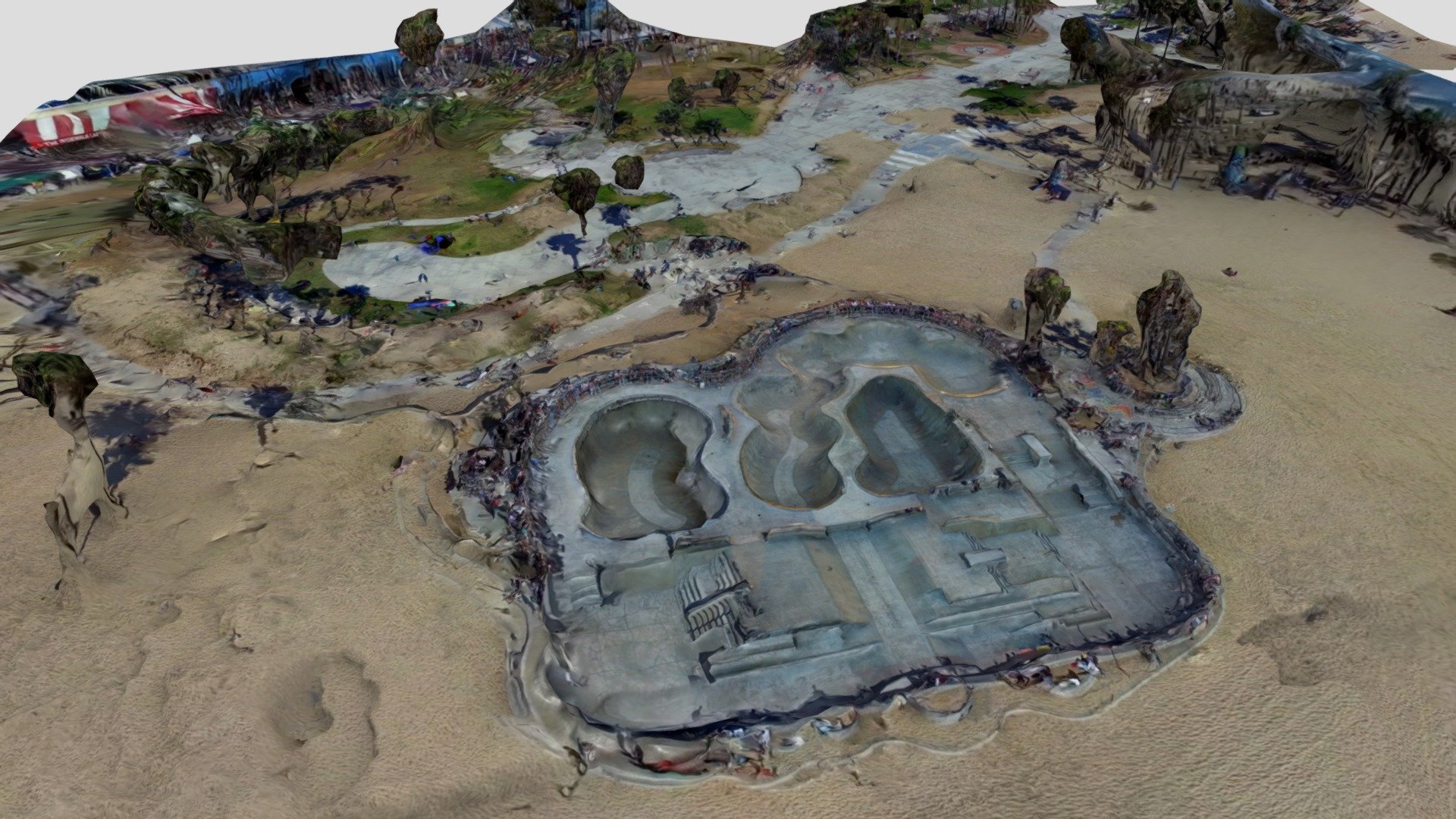 Venice Beach Skatepark — Sketchfab embed 3D viewer