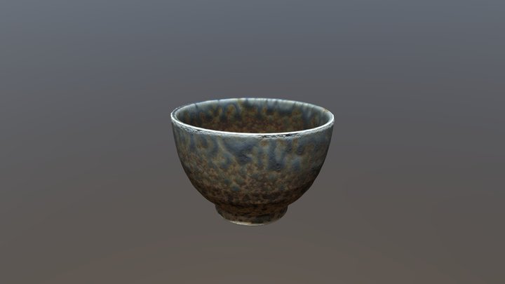 Traditional Japanese Tea Cup 3D Model