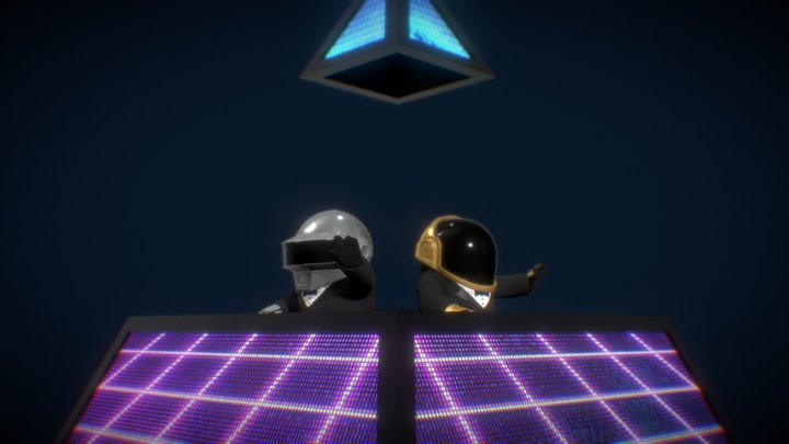 Fall Guys - Daft Punk 3D Model