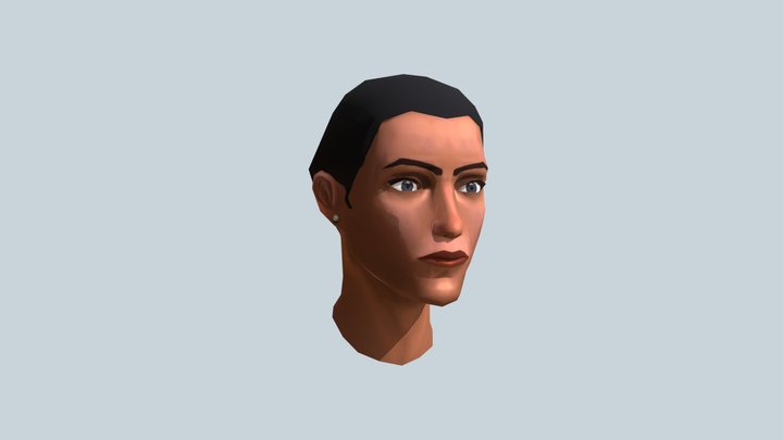 Female head (based on model by Brain Graft) 3D Model
