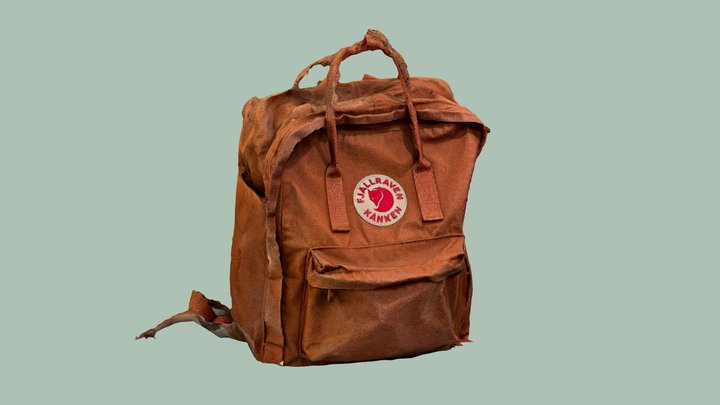 Fall Raven Orange Backpack 3D Model