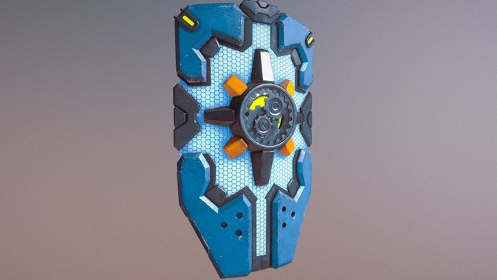 Overwatch Fan Art | Brigitte's shield 3D Model