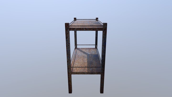 Rusty shelf 3D Model