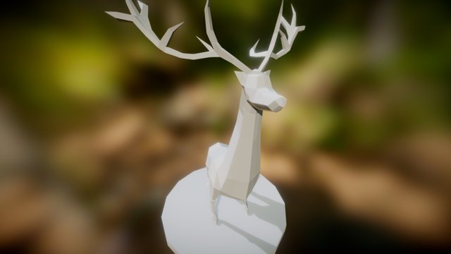 Lowpoly Deer 3D Model