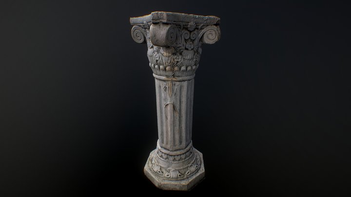 Column Pedestal - Variant 2 3D Model