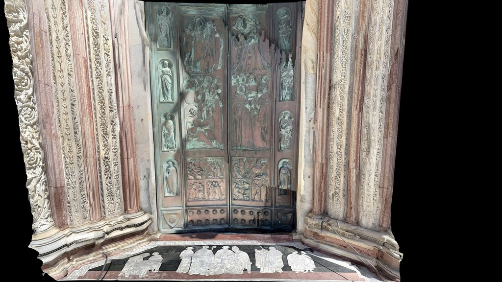 Siena - Duomo Bronze Entrance Door (Scaniverse)