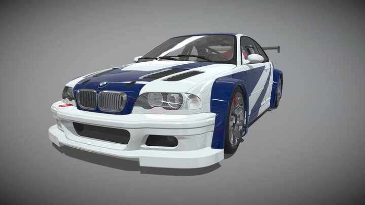 BMW M3 GTR ( Need for Speed: Most Wanted ) 3D Model
